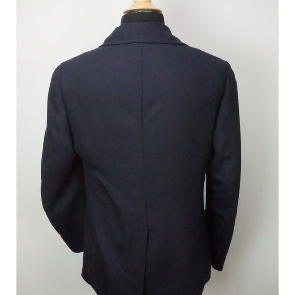 Isaia The Peacoat Blue Wool Cashmere Blend Overcoat Jacket Sz 38 US 48 EU NEW - Picture 4 of 9